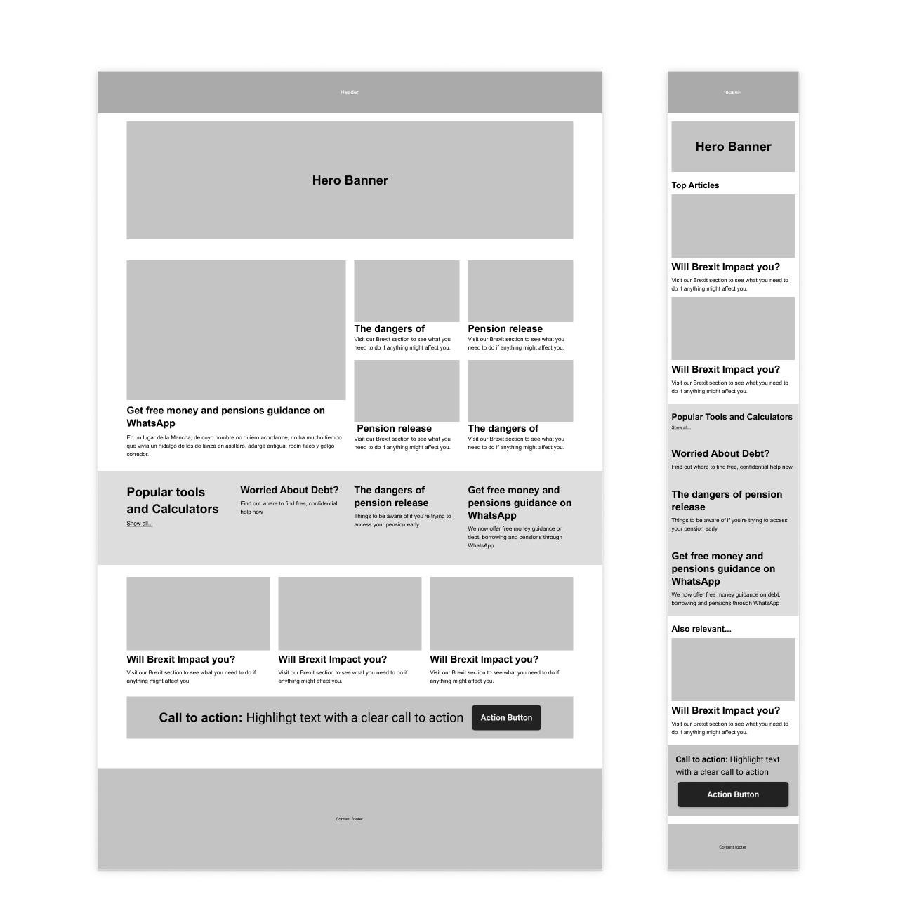 02_Home wireframe